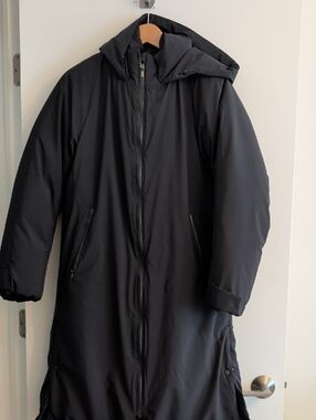 Uniqlo Black Women's Ultra Warm Hybrid Down Long Coat Small
